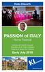 PASSION of ITALY. Rome Festival. Early July Rollo Dilworth