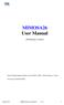 MIMOSA26 User Manual