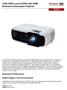 3,500 ANSI Lumen SVGA with HDMI Business & Education Projector