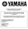 YAMAHA CORPORATION OF AMERICA SUMMER NAMM 2014 PRESS KIT