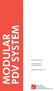 PDV SYSTEM MODULAR. Product Information. Traverse Solutions & Instrumentation. Modular PDV System 2.0