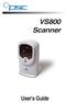 VS800 Scanner. User's Guide