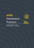 APRA Distribution Practices. First edition published: May 2003 This version updated: November 2017