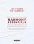 01 INTRO TO HARMONY HARMONY ESSENTIALS FOR WORSHIP