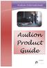 Audion International. Audion Product Guide
