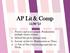 AP Lit & Comp 11/30 15