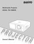 Multimedia Projector MODEL PLV-1080HD. Owner s Manual