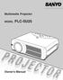 Multimedia Projector MODEL PLC-SU25. Owner s Manual