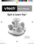 User s Manual. Spin & Learn Top VTech. Printed in China