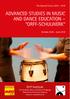 ADVANCED STUDIES IN MUSIC AND DANCE EDUCATION ORFF-SCHULWERK