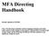 MFA Directing Handbook