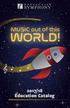 MUSIC out of this WORLD! 2017/18 Education Catalog