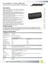 RoomMatch Utility RMU208 TECHNICAL DATA SHEET. small-format foreground/fill loudspeaker. Key Features. Technical Specifications