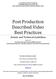 Post Production Described Video Best Practices