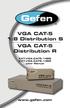 VGA CAT-5 1:8 Distribution S VGA CAT-5 Distribution R
