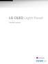 LG OLED Light Panel. Flexible panels