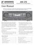 User Manual AM Watt Professional Mixing Amplifier. Table of Contents. First Things First