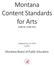 Montana Content Standards for Arts Grade-by-Grade View