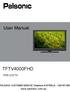 User Manual TFTV4000FHD FHD LCD TV. PALSONIC CUSTOMER SERVICE Telephone AUSTRALIA :