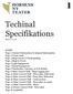 Techinal Specifikations