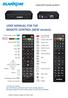 USER MANUAL FOR THE REMOTE CONTROL (NEW version)
