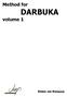 Method for DARBUKA. volume 1. Ruben van Rompaey