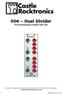 006 Dual Divider. Two clock/frequency dividers with reset