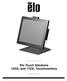 USER MANUAL. Elo Touch Solutions 1523L and 1723L Touchmonitors. SW Rev B