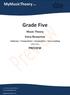Grade Five. MyMusicTheory.com PREVIEW. Music Theory Extra Resources. Cadences Transposition Composition Score-reading.