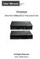 User Manual TPUH503. Ultra-thin HDBaseT2.0 Transceiver Set. All Rights Reserved. Version: TPUH503_2015V1.0