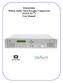 WEGENER Nielsen Audio Video Encoder Compressed (NAVE IIc TM ) User Manual