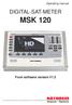 MSK 120 From software version V1.3