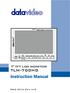 TLM-700HD 7 TFT LCD MONITOR VOL. SOURCE PATTERN BLUE MENU ENTER POWER OFF 7 TFT LCD MONITOR TLM-700HD. Instruction Manual.