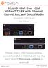 4K/UHD HDMI Over 100M HDBaseT TX/RX with Ethernet, Control, PoE, and Optical Audio