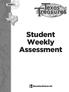GRADE 4. Student Weekly Assessment
