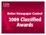 Better Newspaper Contest 2009 Classified Awards