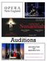 Susannah. Auditions. Carlisle Floyd. Information Pack and Application Form.  New England. Bruce Menzies