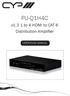 PU-Q1H4C. v1.3 1 to 4 HDMI to CAT 6 Distribution Amplifier OPERATION MANUAL