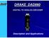 DRAKE DAD860. Description and Applications DIGITAL TO ANALOG DECODER DAD860 LOCK LINK RS232 PROGRAM