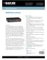 HDMI Matrix Switches. Product Data Sheet. Basic Features. Overview. Ordering Information