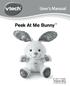 User s Manual. Peek At Me Bunny TM VTech Printed in China