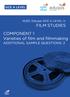 COMPONENT 1 Varieties of film and filmmaking