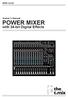 DPM Owner s Manual POWER MIXER. with 24-bit Digital Effects