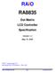 RA8835. Dot Matrix LCD Controller Specification. Version 1.2 May 18, RAiO Technology Inc. Copyright RAiO Technology Inc.