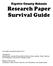 Fayette County Schools Research Paper Survival Guide