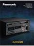 AJ- DVCPRO50 Studio VCR (525/625 switchable)