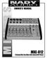 MIXERS MXE-812 OWNER S MANUAL. 8 Channel Mic/Line Mixer with Internal DSP Effects