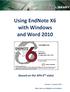 Using EndNote X6 with Windows and Word 2010