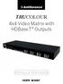 TRUCOLOUR. 4x4 Video Matrix with HDBaseT Outputs INSTALLATION GUIDE