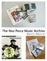 The Nez Perce Music Archive